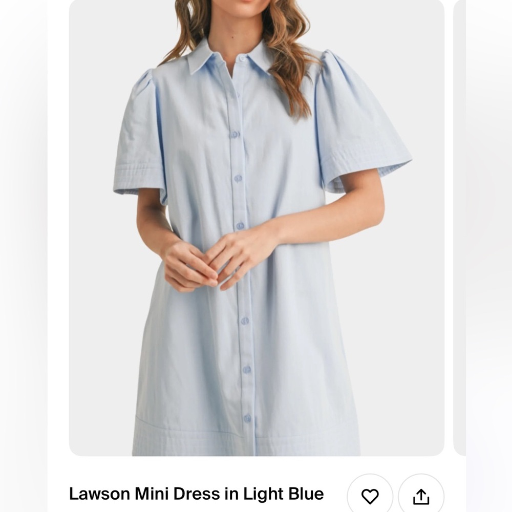 Light Blue Mini Dress